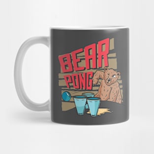 Funny Bear Pong Design Mug